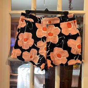 Flower Pattern Anthropologie Shorts NWT